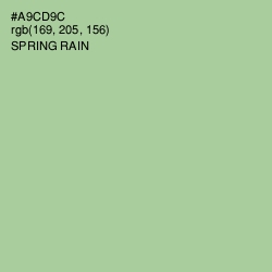 #A9CD9C - Spring Rain Color Image
